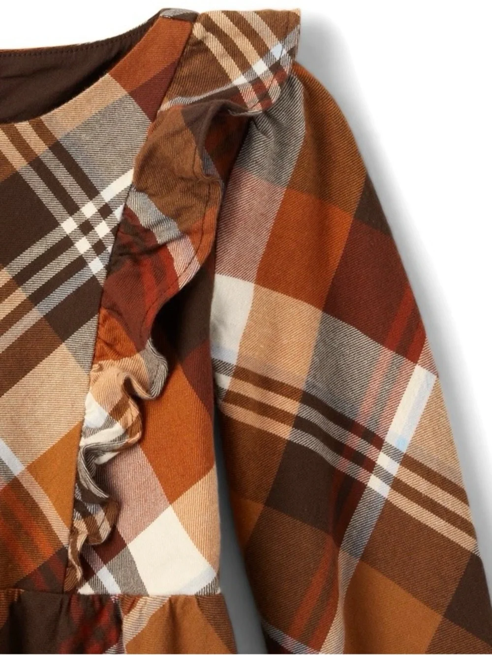 Gymboree Girl’s ‘Montana Mountain’ Brown Plaid Dress and Cowboy Hat Size 6